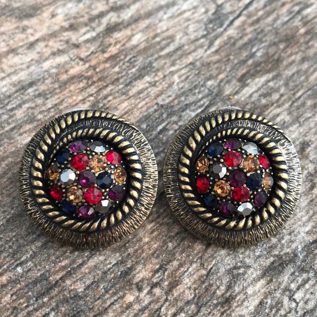 Round Rainbow Earrings 5$